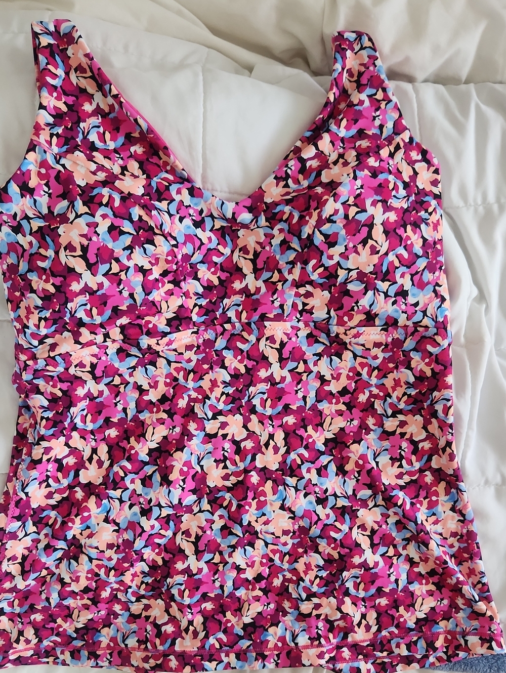 Athleta Multicolor Tankini- Size L
